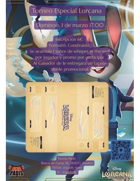 Torneo Especial Lorcana Domingo, 1 de marzo 17:00