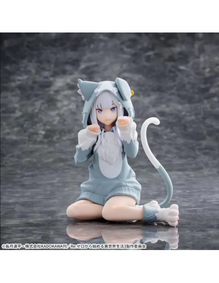 Yumemirize Figure. Emilia Mofumofu. Re:Zero