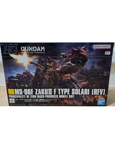 Model Kit MS-06F ZAKU II F-Type Solari (RFV). HG1/144