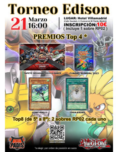 Yu-Gi-Oh! TCG Torneo Edison (Paralelo Open de Madrid 2026) Inscripción (Sábado 21 de Marzo 2026 16:00) 2