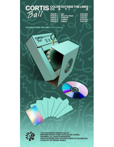 PreOrder - CORTIS - [COLOR OUTSIDE THE LINES] 1st EP Album CORTIS BALL Version