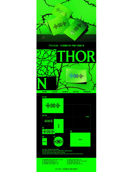 (PRE-ORDER) Tomorrow x Together TXT - [7TH YEAR : A MOMENT OF STILLNESS IN THE THORNS] THORN Random Version