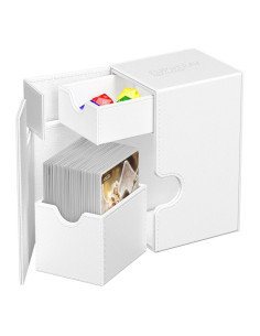 Flip'n'Tray Deck Case 80+ Tamaño Estándar XenoSkin Monocolor Blanco. Ultimate Guard 2