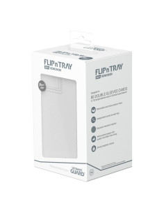 Flip'n'Tray Deck Case 80+ Tamaño Estándar XenoSkin Monocolor Blanco. Ultimate Guard