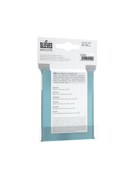 Fundas Inner Sleeves - Just sleeves Transparentes (100)