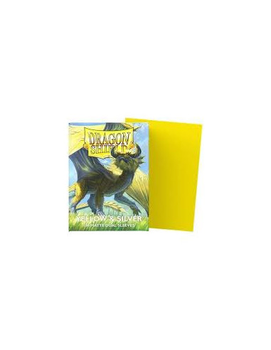 Dragon Shield Cases Standard Size (63x88mm) - Yellow Silver Dual Matte (100)