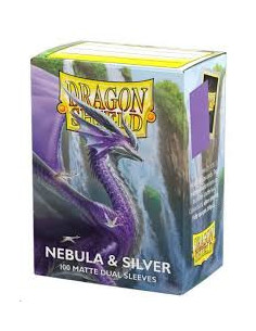 Dragon Shield Cases Standard Size (63x88mm) - Nebula Silver Dual Matte (100) 2