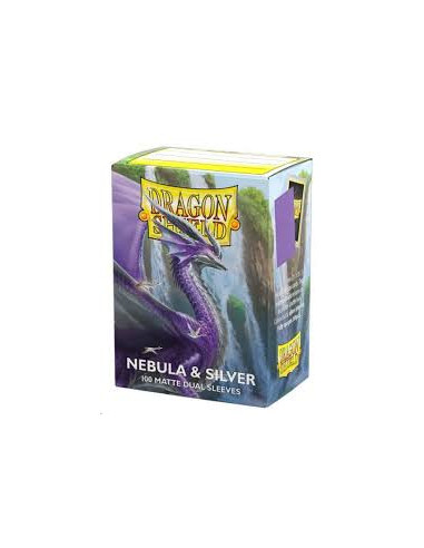 Fundas Dragon Shield Tamaño Standard (63x88mm) - Nebula Silver Dual Mate (100)