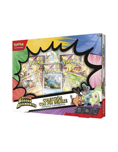 Mega Evolution - Rising Heroes Deluxe Pin Collection: First Partners (Spanish)