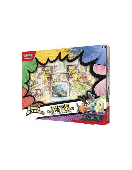 Mega Evolution - Rising Heroes Deluxe Pin Collection: First Partners (Spanish)