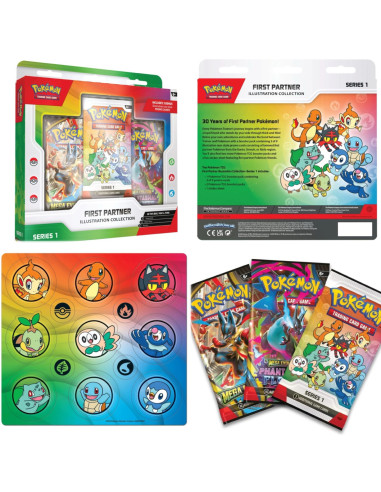 Mega Evolution - Rising Heroes Illustration Collection: First Companions (Spanish)