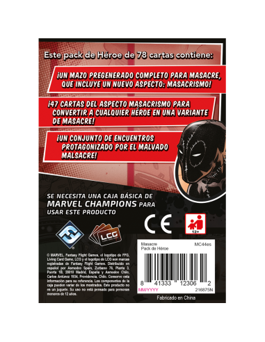 Deadpool. Pack de Héroe Marvel Champions (Español)