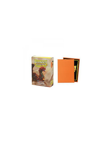 Dragon Shield Japanese Size Sleeves (59x86mm) - Amber Matte Sleeves