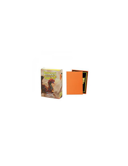 Dragon Shield Japanese Size Sleeves (59x86mm) - Amber Matte Sleeves