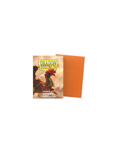 Dragon Shield Japanese Size Sleeves (59x86mm) - Amber Matte Sleeves