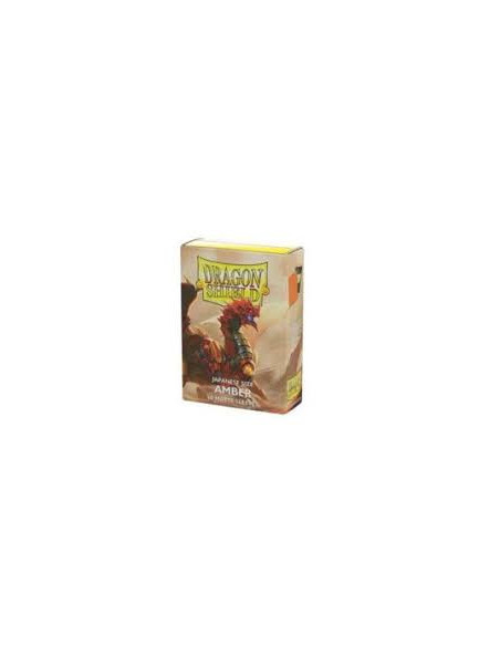 Dragon Shield Japanese Size Sleeves (59x86mm) - Amber Matte Sleeves
