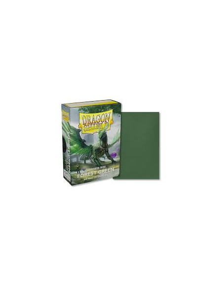 Dragon Shield Japanese Size Sleeves (59x86mm) - Forest Green Matte Sleeves