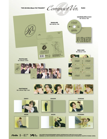 (PRE-ORDER) TWS - [NO TRAGEDY] 5th Mini Album COMPACT RANDOM Version