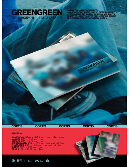 (PRE-ORDER) CORTIS - [GREENGREEN] THE 2ND EP Album