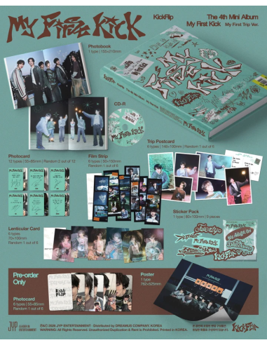 PRE-ORDER RELEASE PARTY KickFlip - [MY FIRST KICK] 4th Mini Album MY FIRST TRIP Version
