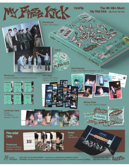 PRE-ORDER RELEASE PARTY KickFlip - [MY FIRST KICK] 4th Mini Album MY FIRST TRIP Version