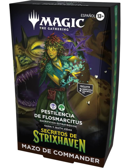 MTG - Pestilencia de Flosmarcitus Deck de Commander Secretos de Strixhaven (Ingles)