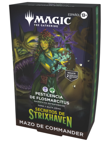 MTG - Pestilencia de Flosmarcitus Deck de Commander Secretos de Strixhaven (Ingles)