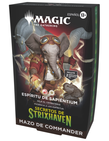MTG - Espíritu de Sapiéntium Deck de Commander Secretos de Strixhaven (Español)