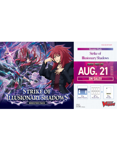 PREORDER Cardfight! Vanguard - Strike of Illusionary Shadows DZ-BT15SP: Sneak Preview Kit