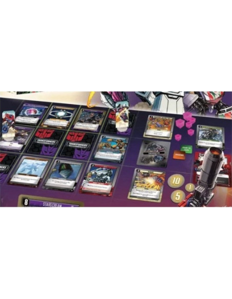Transformers Deckbuilding Game. Spanish