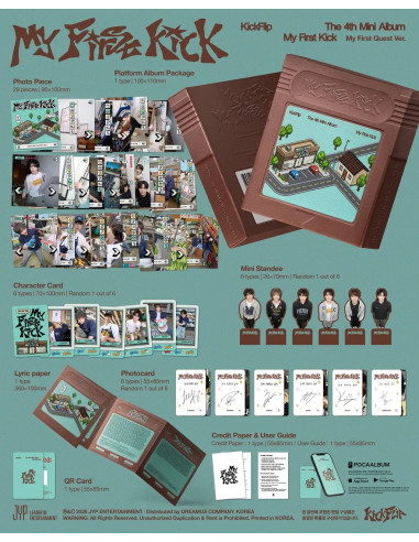 PRE-ORDER RELEASE PARTY KickFlip - [MY FIRST KICK] 4th Mini Album MY FIRST TRIP Version (Platform)