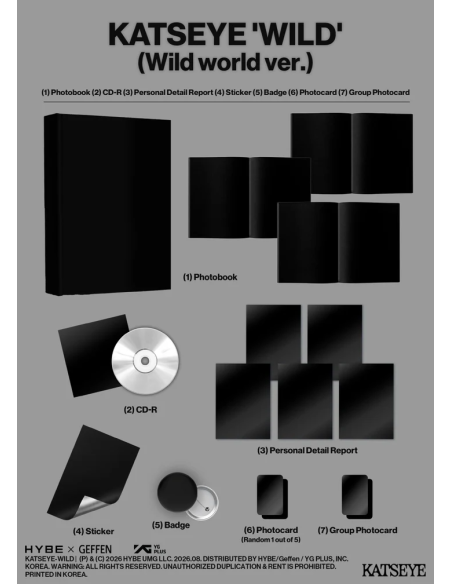 (PRE-ORDER) KATSEYE - [WILD] Album