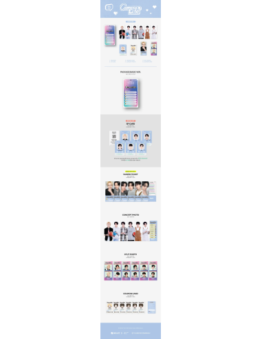 (PRE-ORDER) ENHYPEN - [WORLD COUPON CARD COLLECTION] CAMPUS LIFE BASIC Version