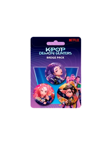 Pack De 3 Chapas. K-Pop Demon Hunters