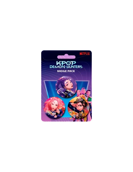 Pack De 3 Chapas. K-Pop Demon Hunters