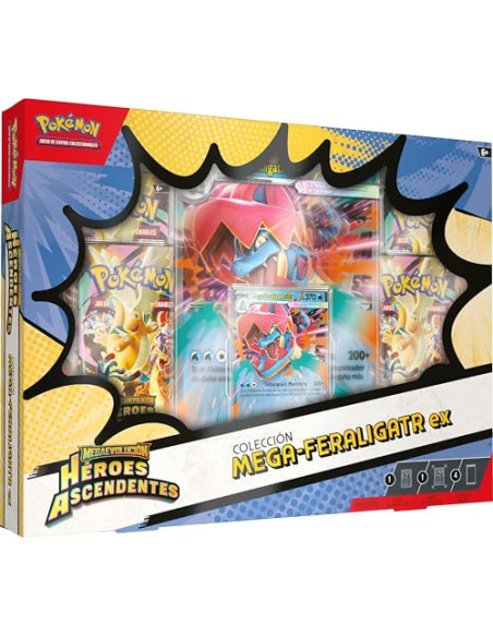 Pokémon TCG: Héroes Ascendentes – Mega Feraligart Ex Box (Español)