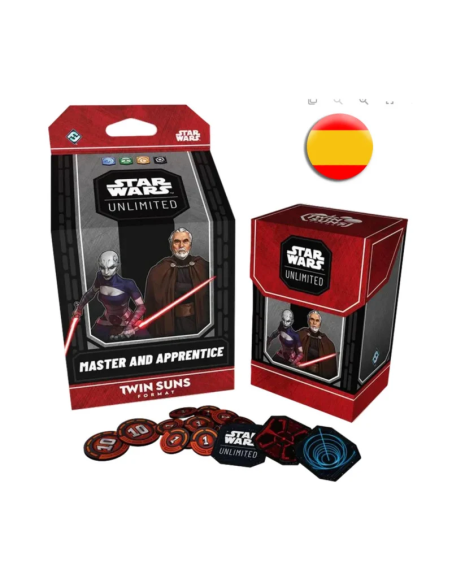 Star Wars Unlimited: Twin Suns Deck Master and Apprentice Spanish