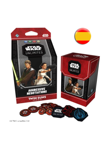 Star Wars Unlimited: Twin Suns Deck Aggresive Negotiations Spanish