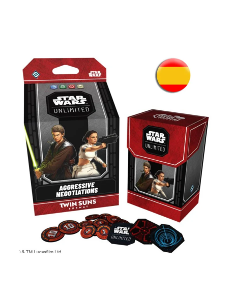 Star Wars Unlimited: Twin Suns Deck Aggresive Negotiations Spanish
