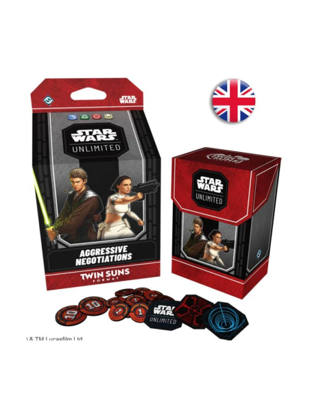 Star Wars Unlimited: Twin Suns Deck Negociaciones Agresivas Ingles