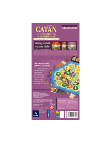 Catan: Mercaderes y Barbaros Expansión 5-6 Jugadores