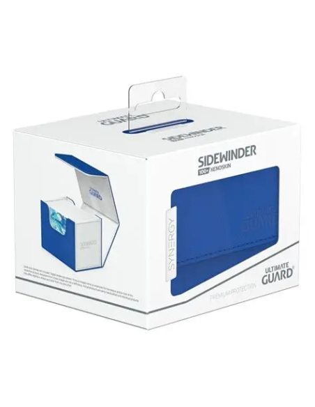 Ultimate Guard Sidewinder Deck Case 100+ XenoSkin SYNERGY Blue/White