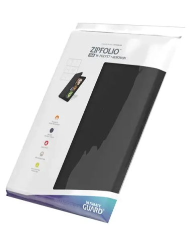 Ultimate Guard Binder. Zipfolio 360 - 18 Pockets xenoskin Black