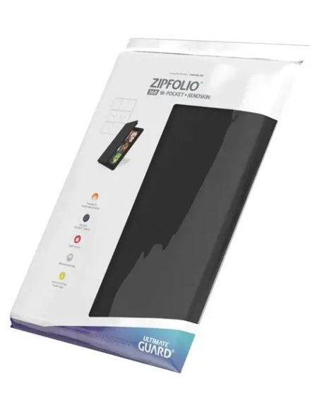 Ultimate Guard Zipfolio 360 - 18 Bolsillos xenoskin Negro