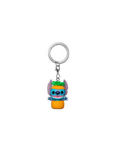 Pop Stitch In Pineapple Keychain. Lilo & Stitch