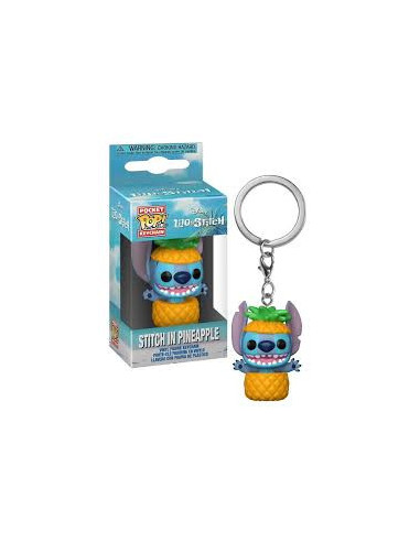 Pop Stitch In Pineapple Keychain. Lilo & Stitch