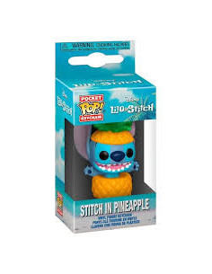 Pop Stitch In Pineapple Keychain. Lilo & Stitch