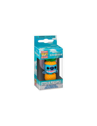 Pop Stitch In Pineapple Keychain. Lilo & Stitch