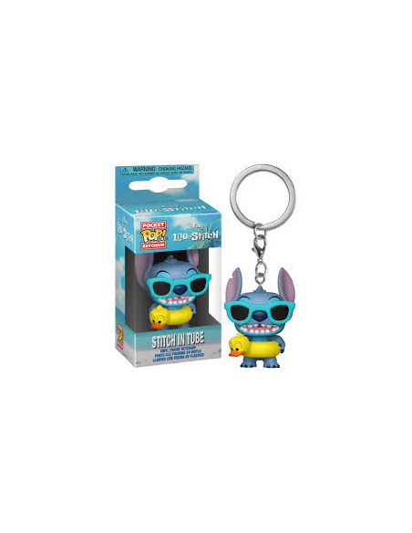 Pop Stitch In Tube Keychain. Lilo & Stitch