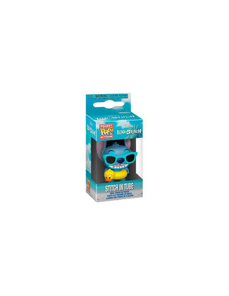 Pop Stitch In Tube Keychain. Lilo & Stitch